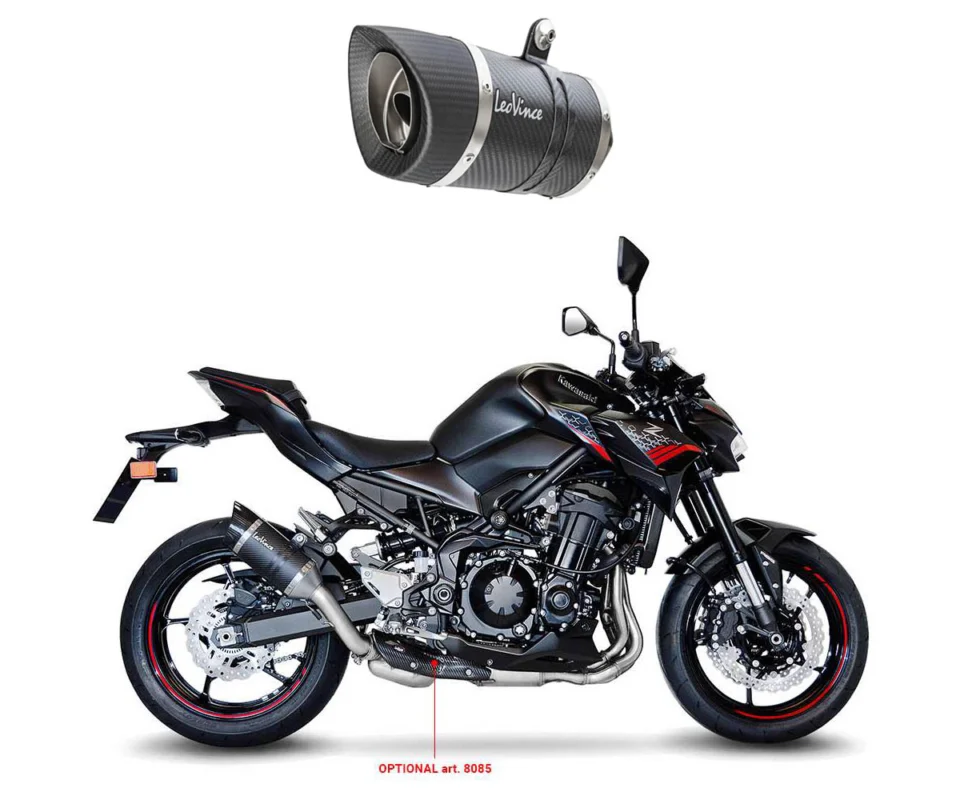 Nuovo Arrivo Terminale di Scarico Leovince LV PRO CARBON FIBERper KawasakiZ 900Modelli dal 2020 al 2024 14333E