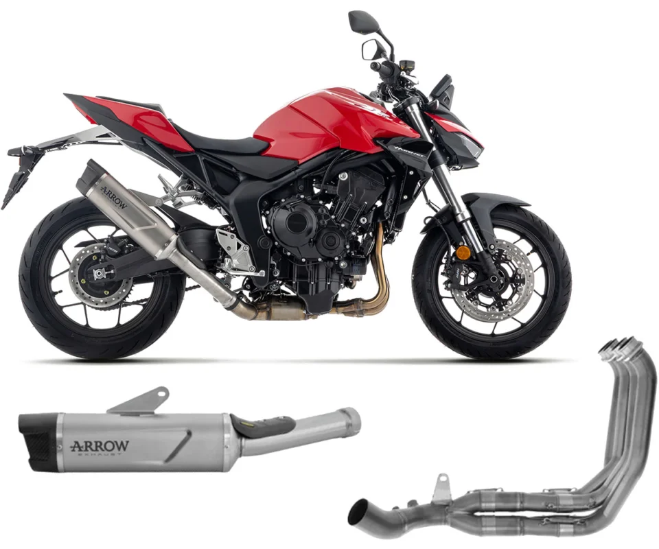 Offerta Lampo Scarico Completo Arrow Indy Race EVO Titanio HONDA CB 1000 HORNETModelli dal 2025 al 2026 71982PK + 71797MI