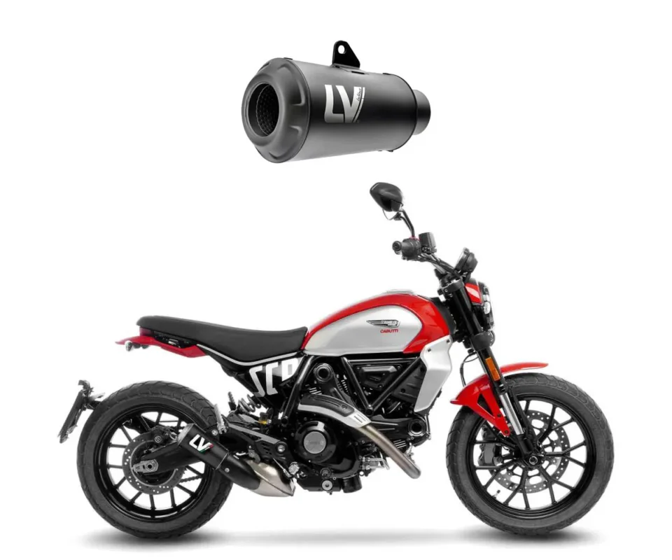 Terminale di Scarico Leovince LV-10 FULL BLACKper Ducati Scrambler 800Modelli dal 2023 al 2024 15266FB Ordina Subito