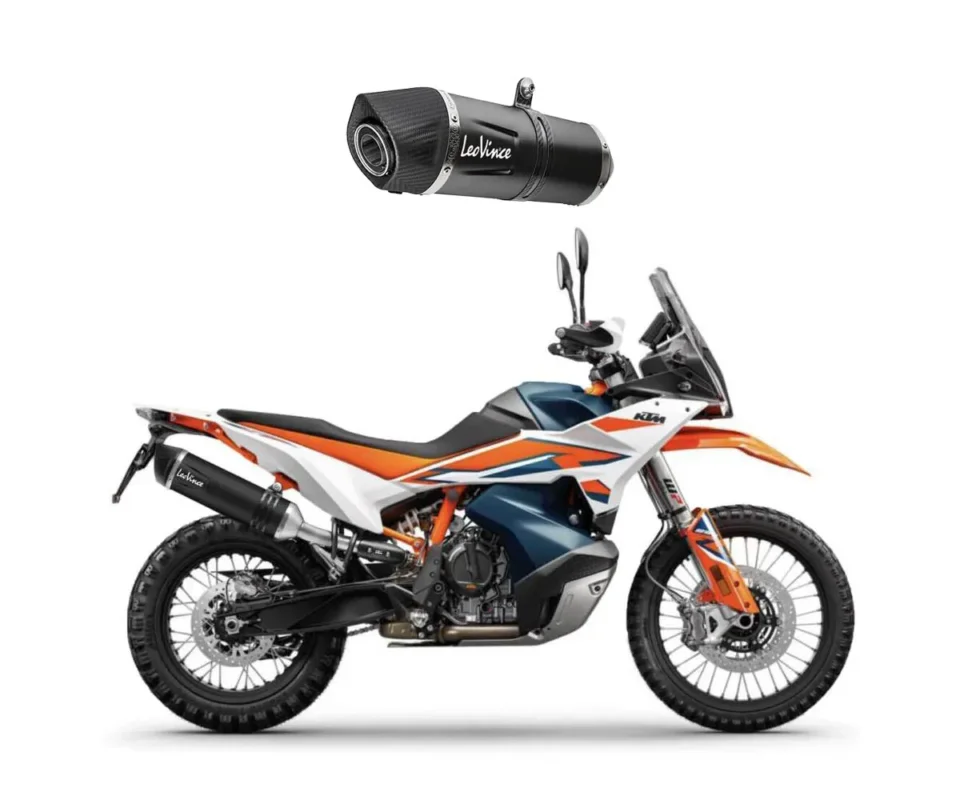 Spedizione Espresso Terminale di Scarico Leovince LV ONE EVO BLACK EDITIONper Ktm Adventure 890Modelli dal 2021 al 2024 14414EBU