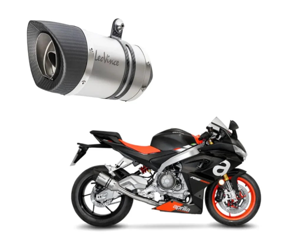 Prezzo Di Fabbrica Terminale di Scarico Leovince LV PROper Aprilia RS 660Modelli dal 2021 al 2024 14369EU