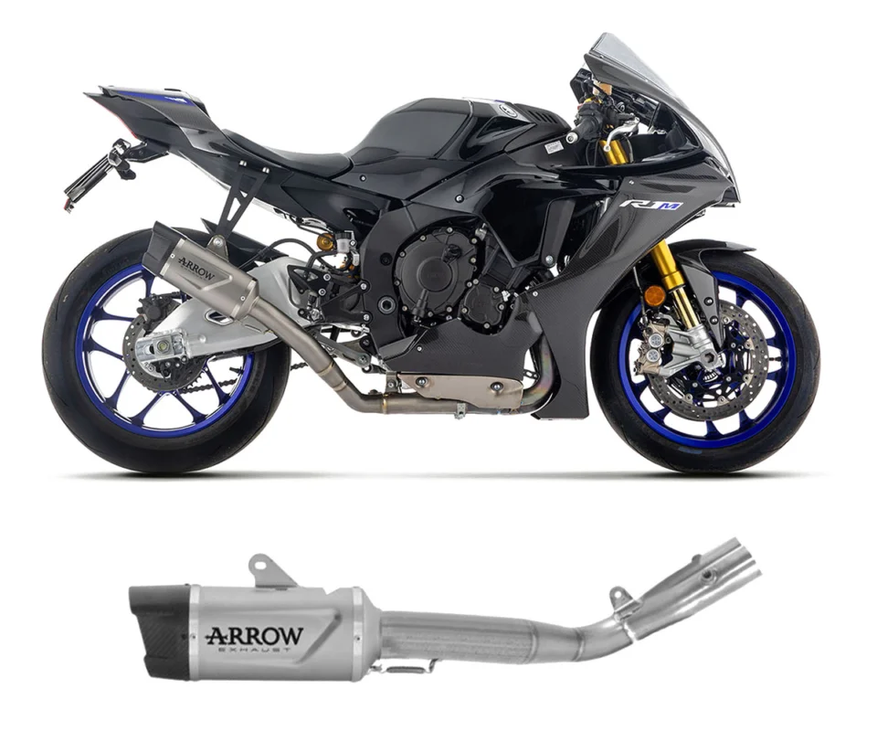Solo Oggi Scarico semi-completo Racing Arrow Indy Race EVO Full Titanio + raccordo in Titanio per Yamaha Yzf R1Modelli dal 2025 al 2026 71247HK