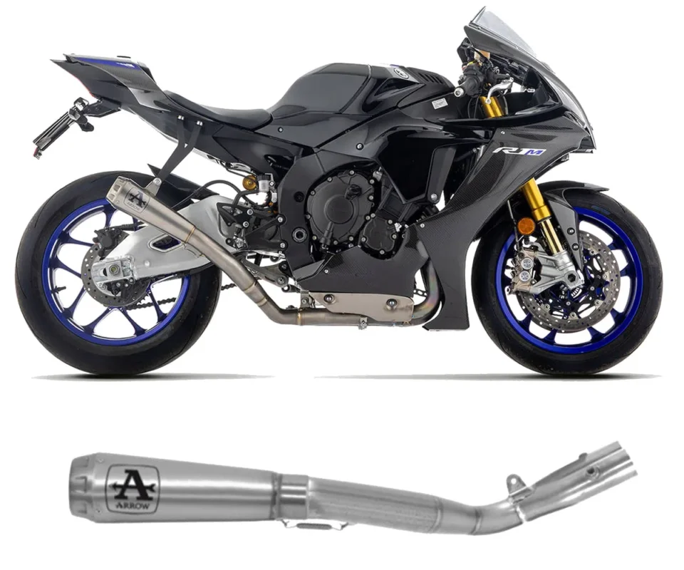 Scarico semi-completo Racing Arrow PRO-RACE Full Titanio + raccordo in Titanio per Yamaha Yzf R1Modelli dal 2025 al 2026 71179HCP Offerta Limitata