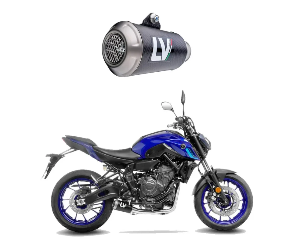 Impianto Completo Leovince LV-10 CARBON FIBER per YAMAHA MT 07Modelli dal 2021 al 2024 15264CU Più Venduto