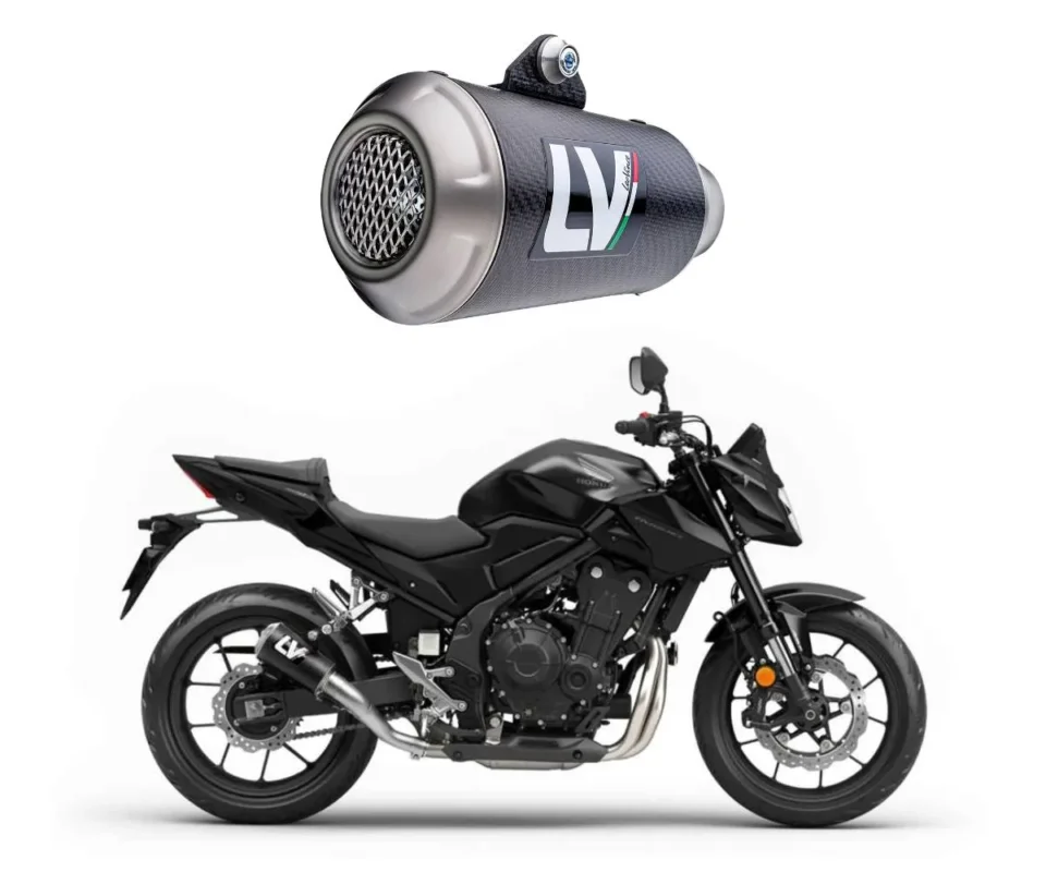 Terminale di scarico Leovince LV-10 CARBON FIBER per HONDA CB 500 HORNETModelli: 2024 15236CNU Ultimissimo Modello