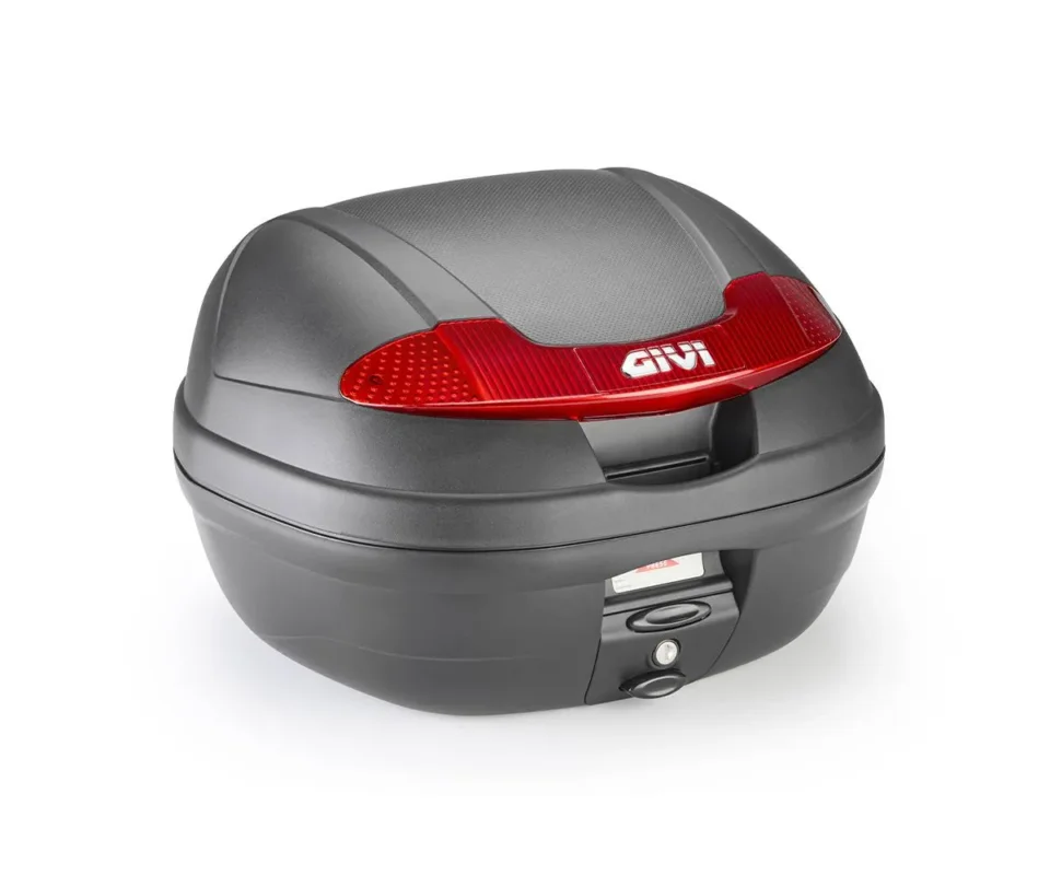 Bauletto Lt.34 Nero Catad.Rossi E340N2+9103FZ GIVI Piastra Monolock+Kit Attacchi KEEWAY RKF 125Modelli dal 2018 al 2026 E340N2 + 9103FZ Compra Oggi Stesso