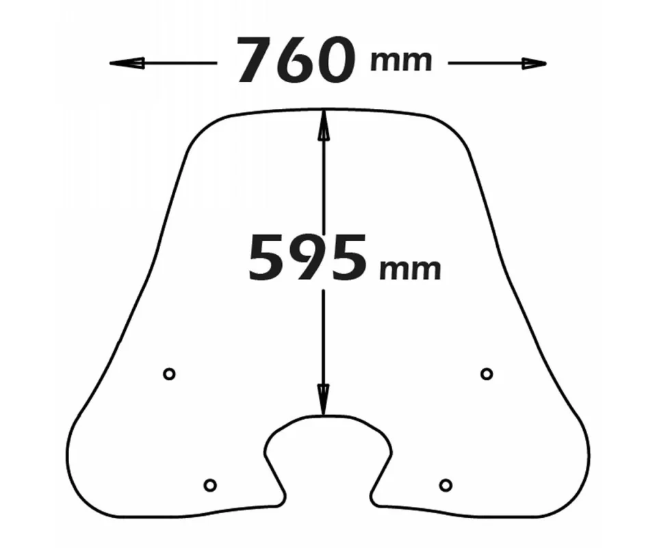 Subito Disponibile Parabrezza Isotta Media Protezione 595x760x3 Trasparente Per Sym Hd 300Modelli dal 2019 al 2026 SC3640-A/543