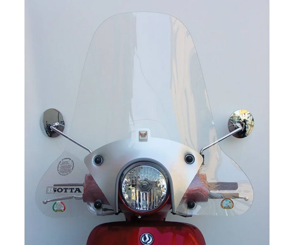 Ultime Pezzi Parabrezza Isotta Media Protezione 500x730x3 Per Sym Fiddle 125Modelli dal 2007 al 2011 E88-A/522