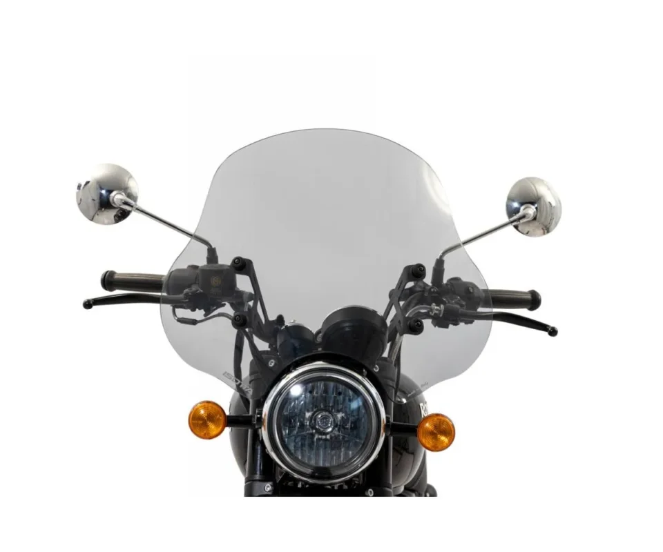 Ultima Occasione Parabrezza Isotta Medio 500x550x3 Fumé Chiaro Per Royal Enfield Meteor 350 FireballModelli dal 2021 al 2026 SC654-FC-A/SC653