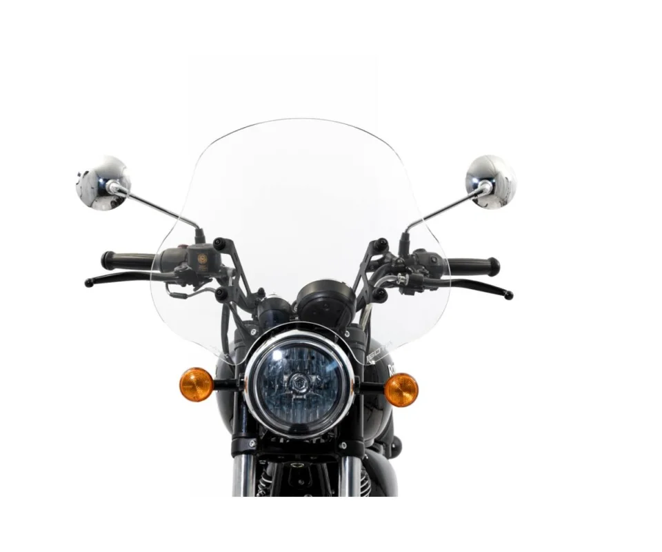 Parabrezza Isotta Medio 500x550x3 Trasparente Per Royal Enfield Meteor 350 FireballModelli dal 2021 al 2026 SC654-T-A/SC653 Bestseller