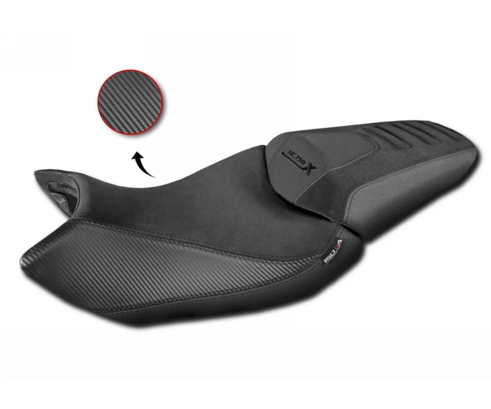 Nuova Collezione Rivestimento Sella Isotta Comfort In Fibra 3d Nero Per Honda Nc 750 XModelli dal 2021 al 2026 RV008-N