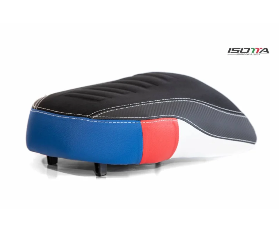 Sella Isotta Passegero Bianca/Rossa/Blu Per Bmw R 1200 Gs LcModelli dal 2013 al 2018 SE1058-HP Offerta Speciale