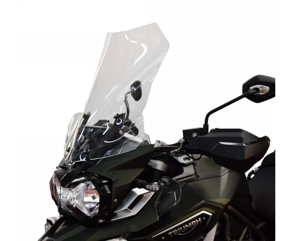 Parabrezza Isotta Che Monta Su Attacchi Originali 540x460x6 Fumé Chiaro Per Triumph Tiger Explorer 1200Modelli dal 2016 al 2018 SC611-FC-ATT/SC611 Occasione Imperdibile