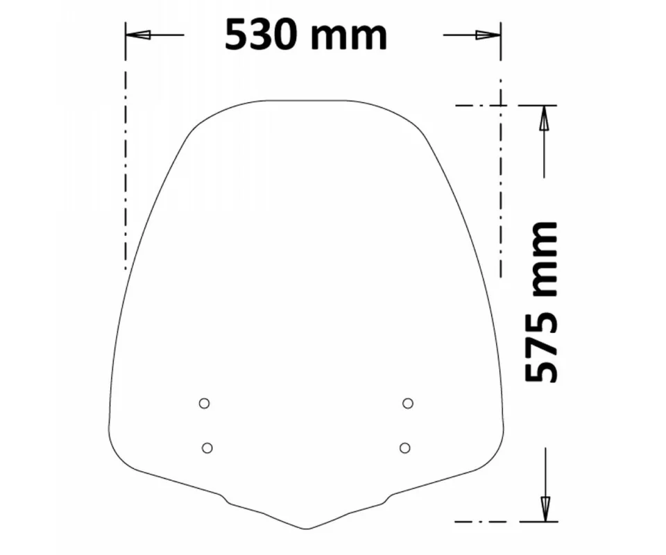 Spedito Oggi Parabrezza Isotta Media Protezione 575x530x3 Per Honda Sh 150iModelli dal 2020 al 2026 SC4557-A/251