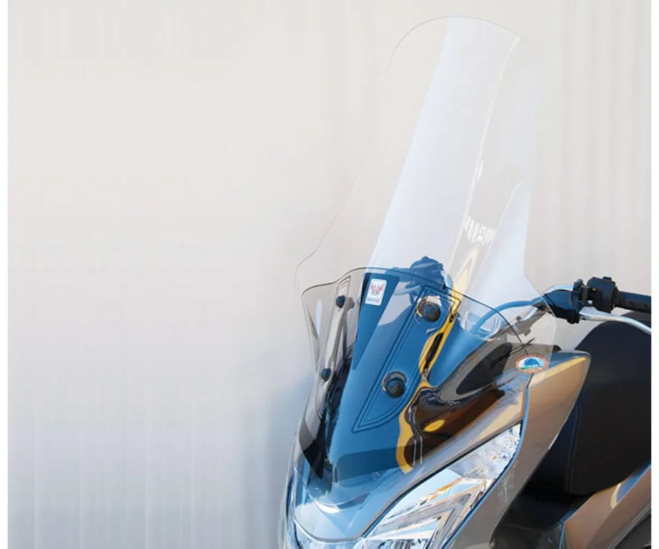 Saldi Parabrezza Isotta Alta Protezione Trasparente Con Serigrafia Anti Refrazione Solare 900x675x4 Per Honda Pcx 150Modelli dal 2014 al 2017 SC4507-A/237