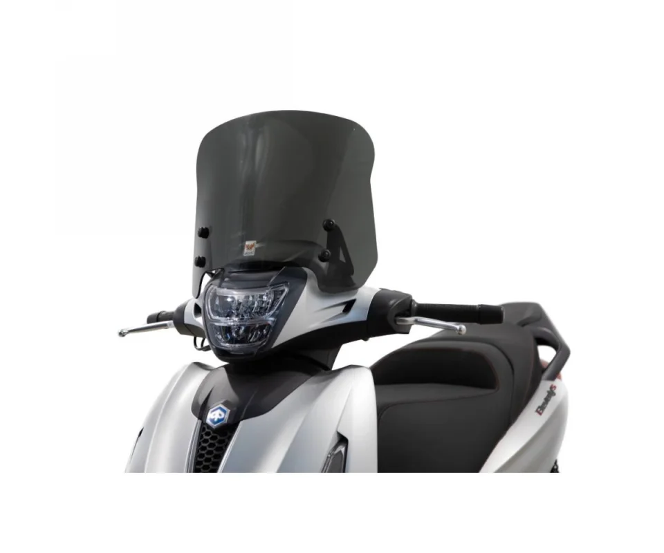 Spedizione Gratuita Cupolino Isotta350x500x3 Fumé Scuro Per Piaggio Beverly Hpe 400Modelli dal 2021 al 2026 SC4199-FS-A/773