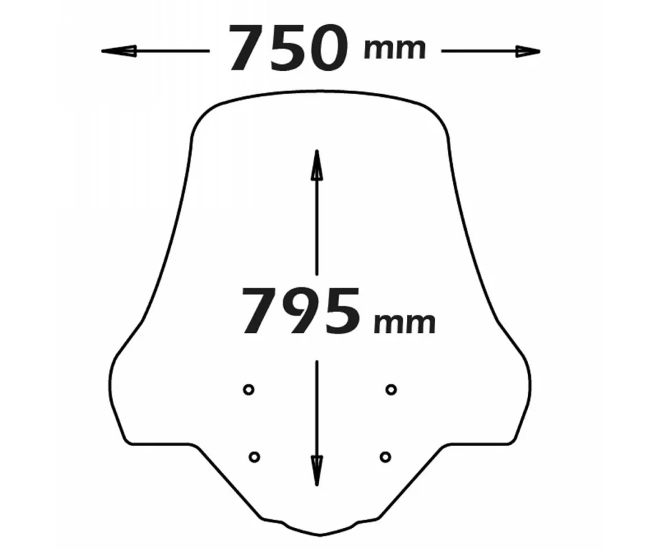Affare Parabrezza Isotta Alta Protezione 795x750x4 Per Piaggio Mp3 Hpe Abs Asr Sport Advanced 500Modelli dal 2018 al 2022 SC4178-ATT/SC4178