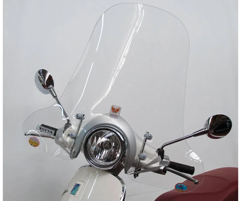 Parabrezza Isotta Media Protezione 490x795x3 Per Piaggio Vespa Primavera 125Modelli dal 2013 al 2026 SC4156-A/745 Compra Oggi Stesso