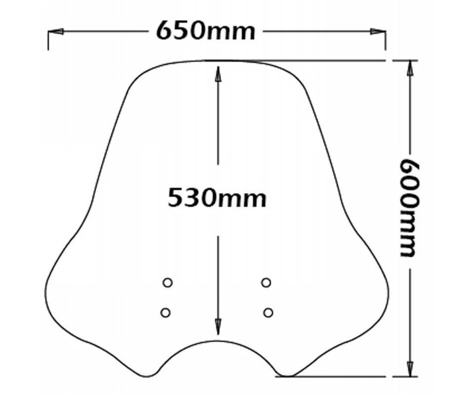 Compra Online Parabrezza Isotta Maxi 600x650x6 Per Moto Guzzi V7 Stone E5 850Modelli dal 2021 al 2026 SC40-T-A/SC38