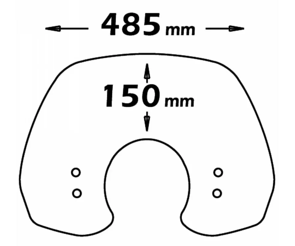 Popolare Cupolino Isotta150x385x3 Per Piaggio Vespa Lx 50Modelli dal 2005 al 2014 SC4076FC-A/732