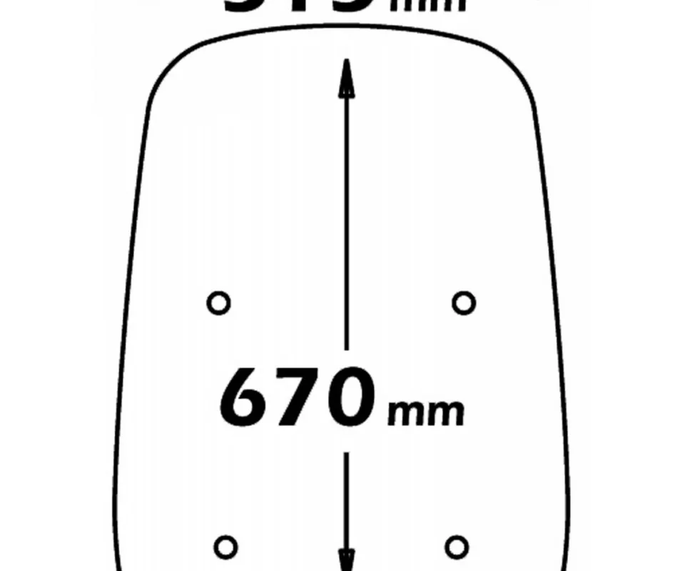 Miglior Prezzo Parabrezza Isotta Trasparente 670x515x3 Per Piaggio Liberty 2002 Versione Poste 50Modelli: 2002 SC4073-T