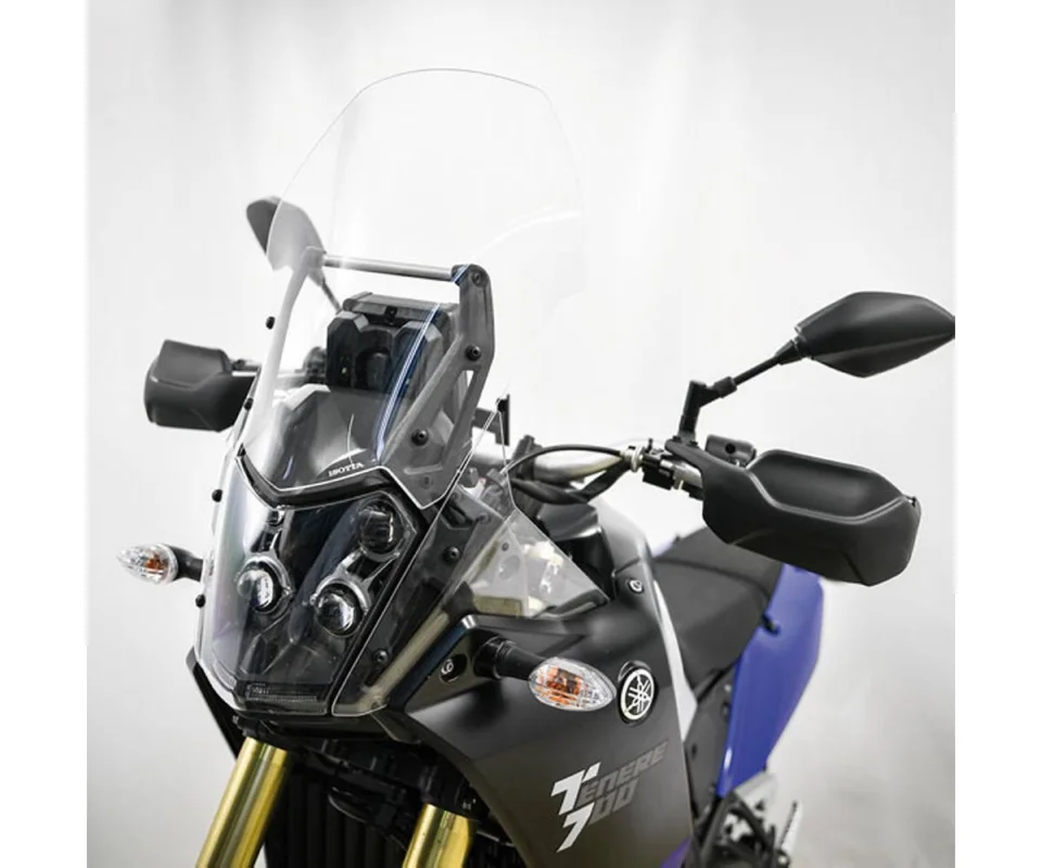 Professionale Parabrezza Isotta Altissima Protezione 490x375x4 Trasparente Per Yamaha TÉnÉrÉ 700Modelli dal 2019 al 2026 SC383-T