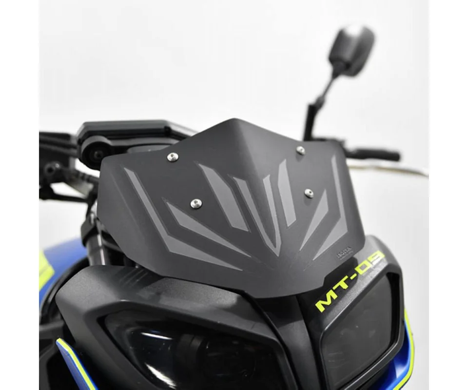 Nuova Collezione Cupolino Isotta185x260x4 Nero Opaco Per Yamaha Mt-09 900Modelli dal 2017 al 2020 SC362-NO-A/SC362