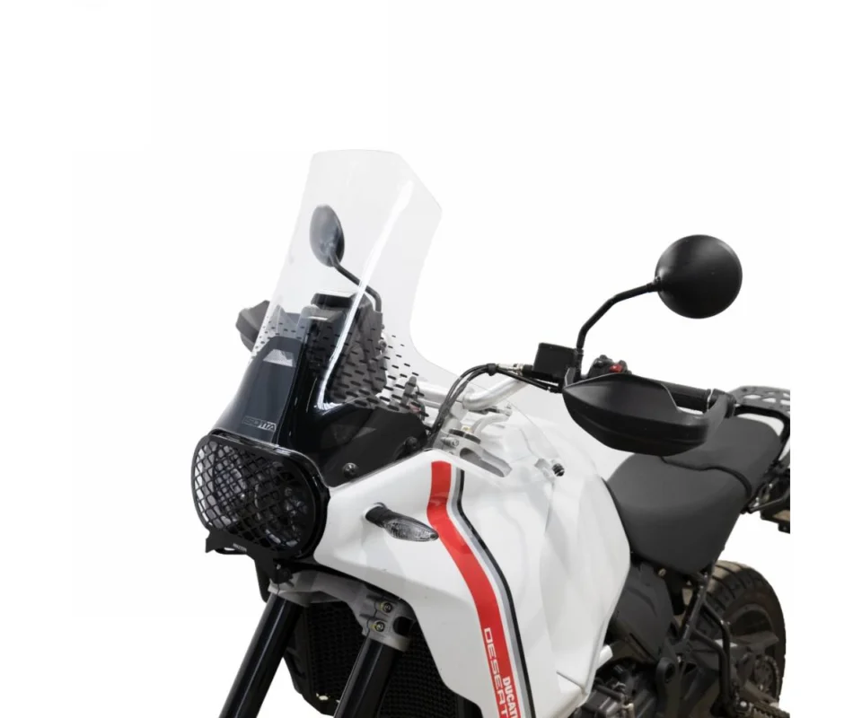 Parabrezza Isotta Alto Con Spoiler Laterali 480x1165x4 Trasparente Per Ducati Desert X 950Modelli dal 2022 al 2026 SC35-T-A/SC35 Promozione