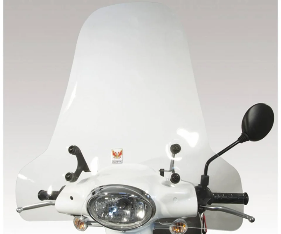 Popolare Parabrezza Isotta Tipo Originale 505x800x3 Per Aprilia Scarabeo 2-4 T 50Modelli dal 1994 al 2013 SC2963-A/143-2019