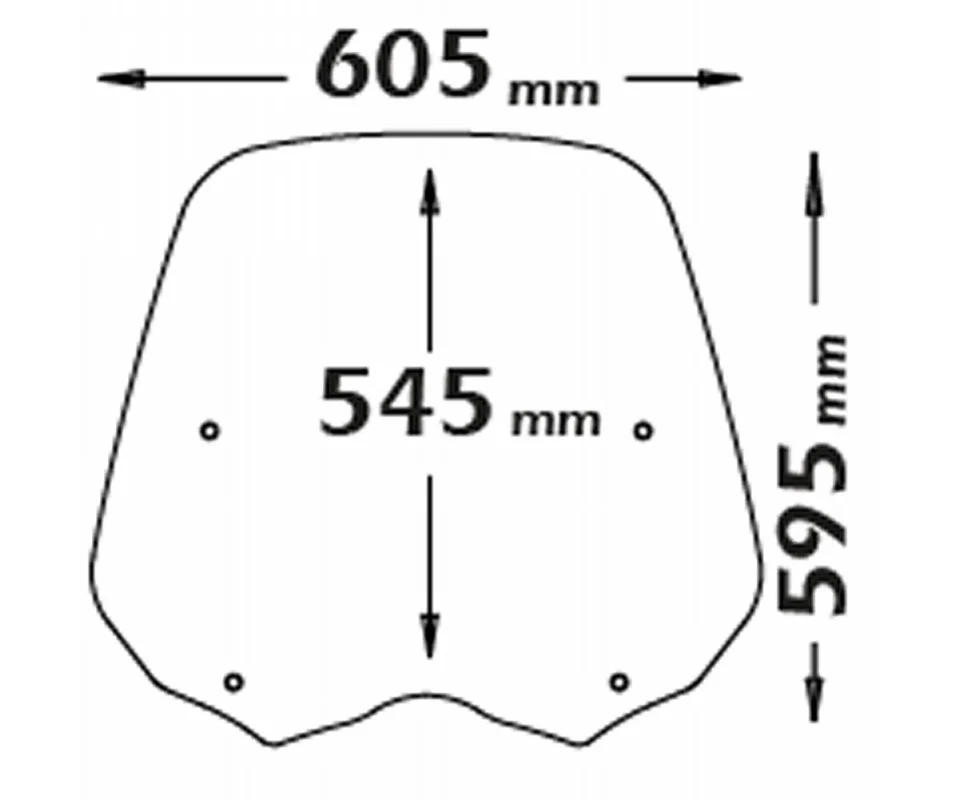 Parabrezza Isotta Trasparente 545x605x3 Trasparente Per Honda Sh 150iModelli dal 2005 al 2008 SC2656N-T-A/SC2656-SC2658 Promozione