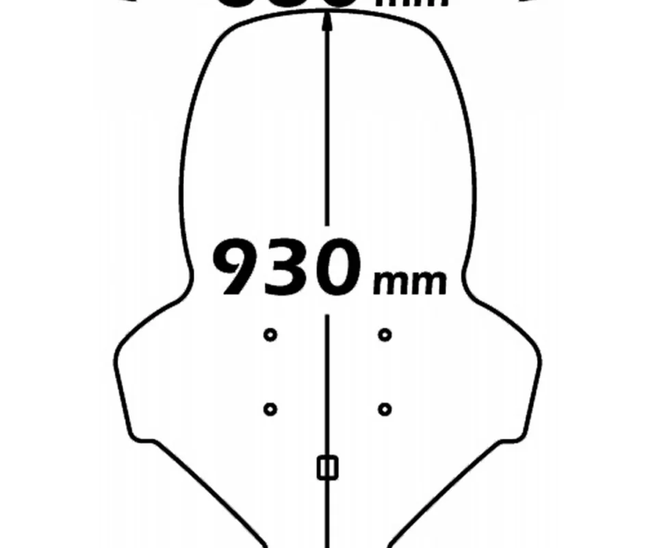 Parabrezza Isotta Altissima Protezione Con Serigrafia Anti Refrazione Solare 930x680x3 Per Honda Pcx 125Modelli dal 2009 al 2013 SC2635-A/230 Quantità Limitata