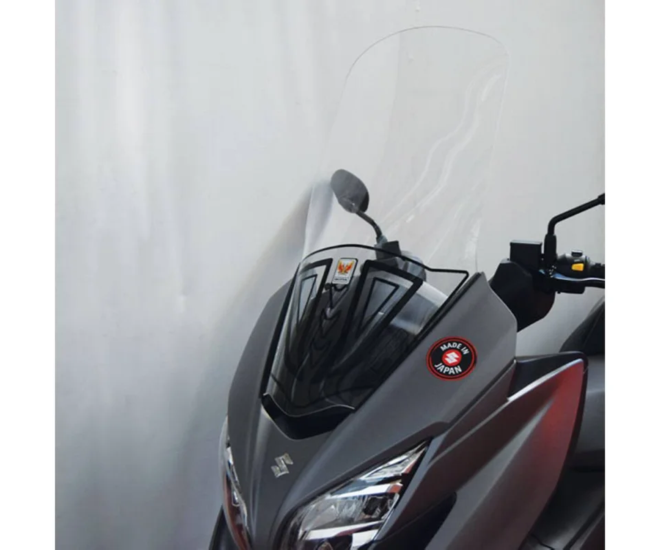 Subito Disponibile Parabrezza Isotta Alta protezione Su Attacchi Originali 735x510x3 Per Suzuki Burgman Abs 400Modelli dal 2017 al 2020 SC2441-ATT/SC2440