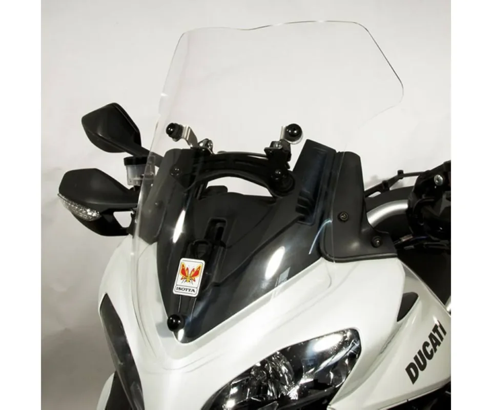 Esclusivo Cupolino Isotta Media Protezione 500x410x4 Fumé Chiaro Per Ducati Multistrada 1200Modelli dal 2010 al 2013 SC21-FC-A/SC20