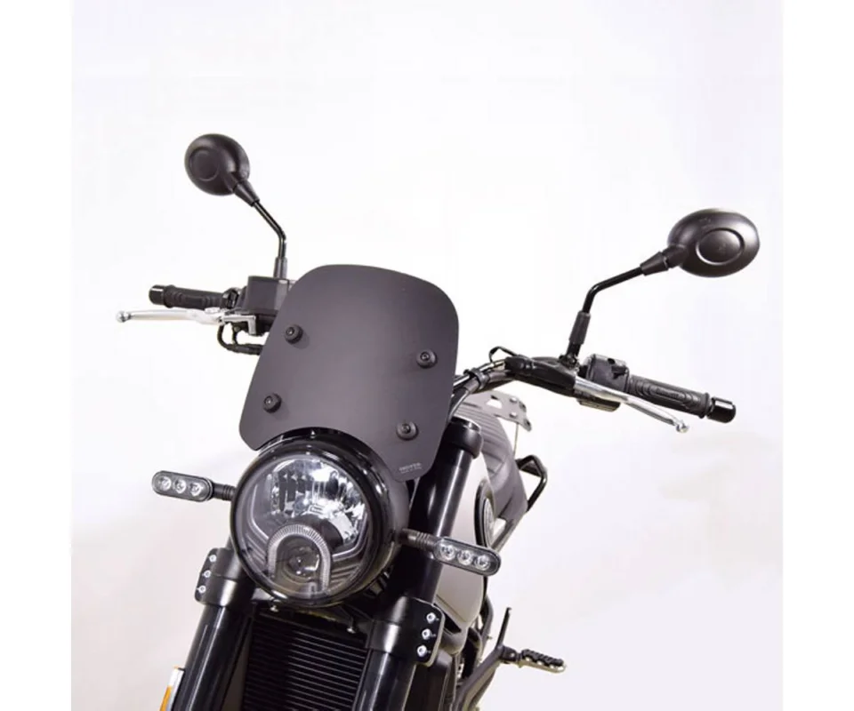 Cupolino Isotta Basso Nero Opaco 245x240x4 Nero Opaco Per Benelli Leoncino 500Modelli dal 2017 al 2026 SC2110-NO-A/191 Non Perdere