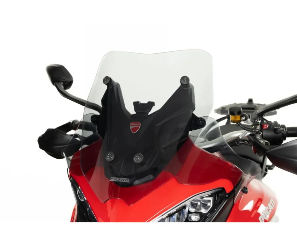 Subito Disponibile Cupolino Isotta Sport Basso 430x340x4 Fumé Chiaro Per Ducati Multistrada V4/s/sport 1150Modelli dal 2020 al 2023 SC17-FC-ATT/SC17
