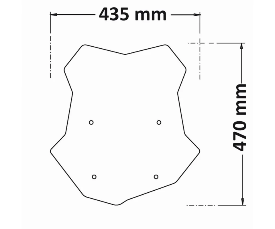 Quantità Limitata Cupolino Isotta Su Attacchi Originali 470x435x4 Trasparente Per Bmw F 850 Gs -Modelli dal 2021 al 2026 SC1197-T