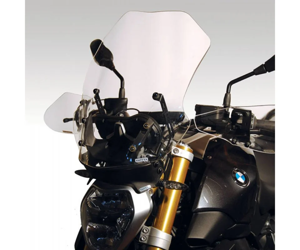 Cupolino Isotta Kit: Alto + Spoiler Antiriflesso 500x410x4 Trasparente Per Bmw R 1200 RModelli dal 2015 al 2018 SC1172-T-A/SC1170 Novità