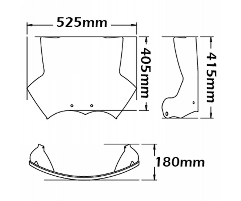 Solo Oggi Cupolino Isotta Basso 405x525x4 Trasparente Per Bmw R 1200 GsModelli dal 2004 al 2012 SC1034-T-A/SC1034