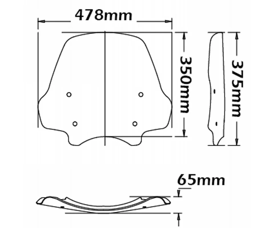 Offerta Lampo Cupolino Isotta Tipo Summer 350x478x6 Trasparente Per Bmw R 1200 RModelli dal 2011 al 2014 SC1014-T-A/SC1011