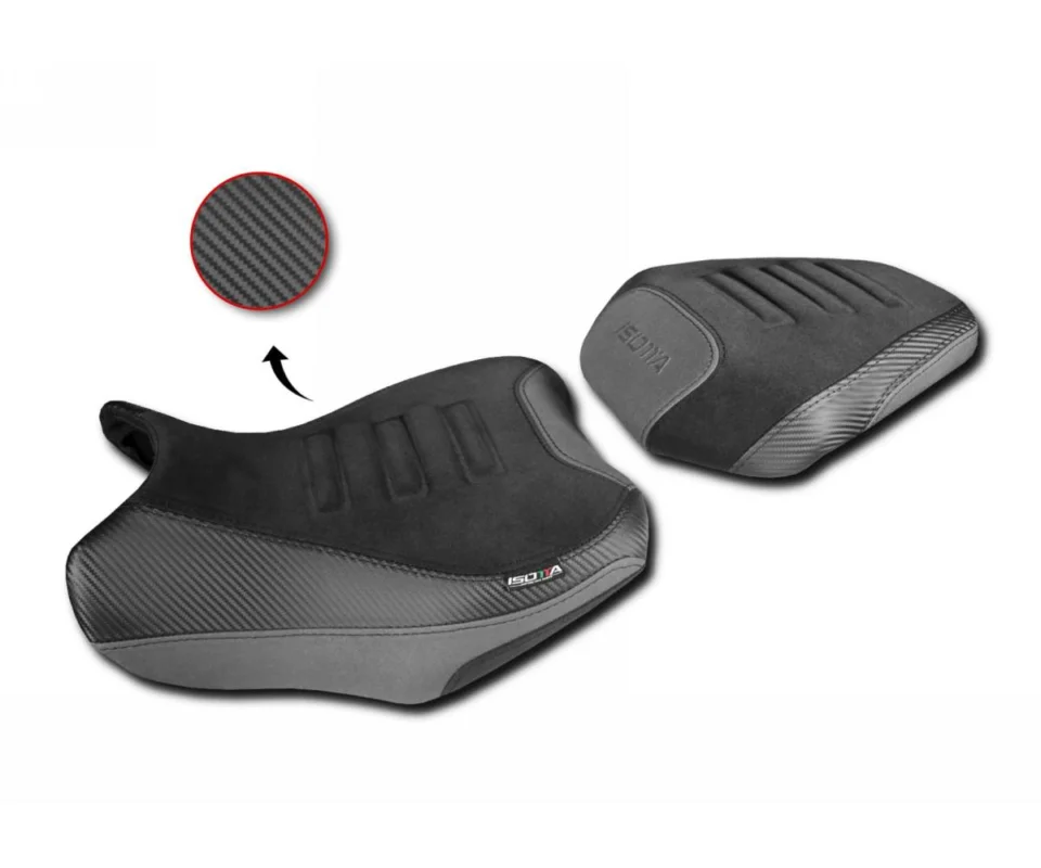 Rivestimento Sella Isotta Comfort In Fibra 3d Triple Black Per Benelli Trk 702 700Modelli dal 2023 al 2026 RV006-TB Ultimissimo Modello