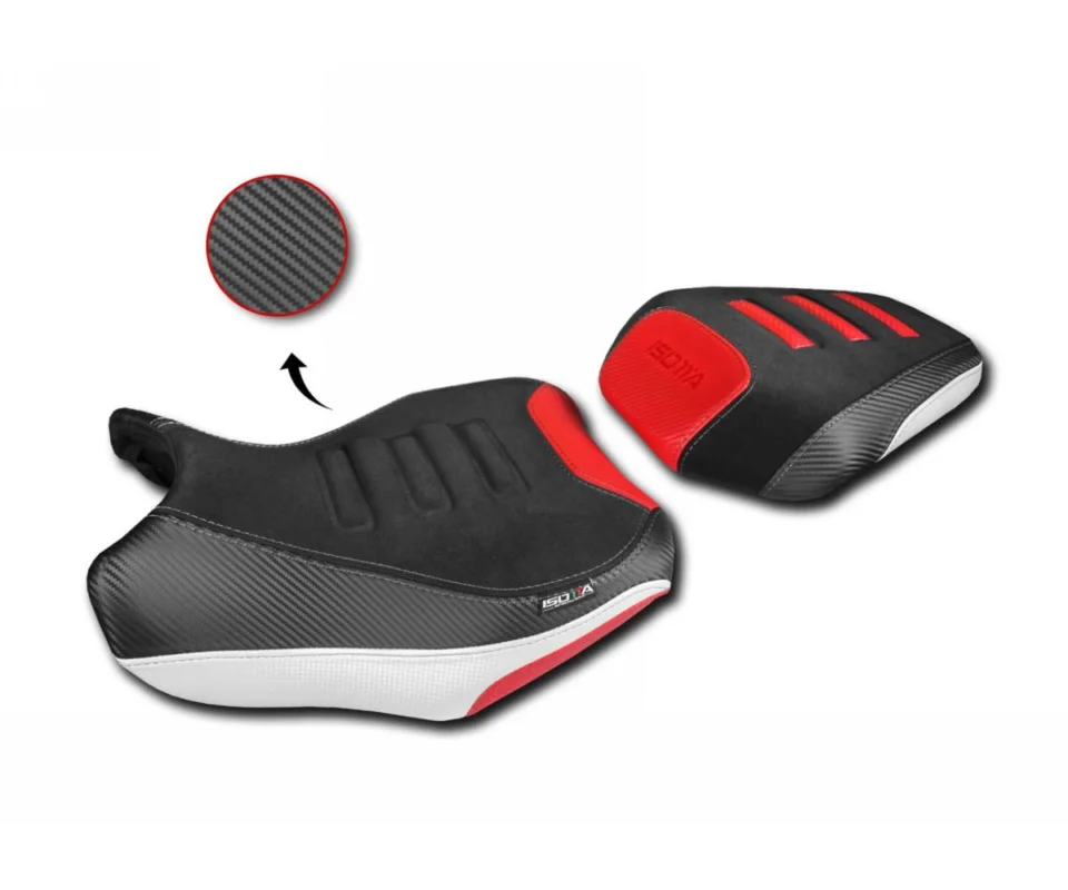 Rivestimento Sella Isotta Comfort In Fibra 3d Rosso Per Benelli Trk 702 X 700Modelli dal 2023 al 2026 RV006-R Quantità Limitata