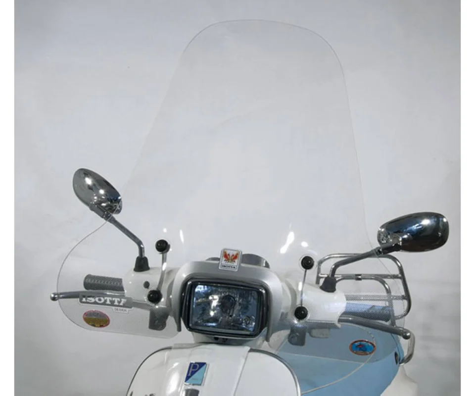 Subito Disponibile Parabrezza Isotta Media Protezione 545x710x3 Per Piaggio Vespa S 125Modelli dal 2007 al 2014 E360-A/728