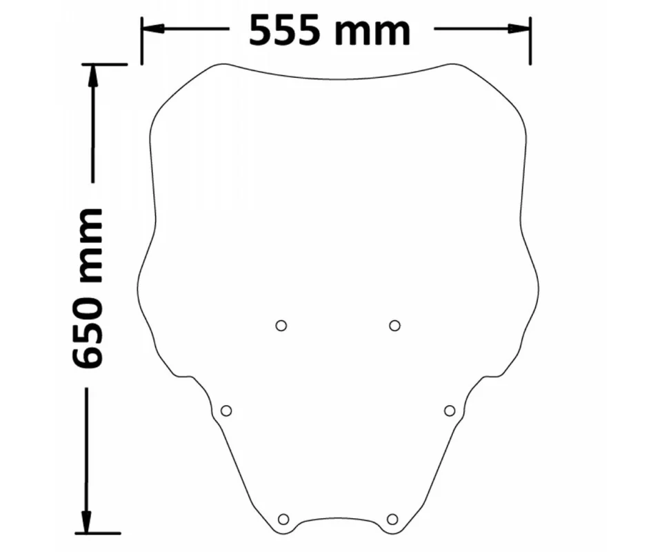 Parabrezza Isotta Classic 650x555x3 Per Honda Forza 125Modelli dal 2021 al 2026 CLS4549-A/249 Ultima Occasione