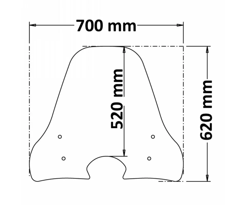 Spedizione Gratuita Parabrezza Isotta Classic 600x715x3 Per Honda Sh Mode 125Modelli dal 2021 al 2022 CLS4533-A/253