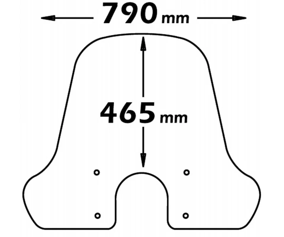 Economico Parabrezza Isotta Classic Di Medie Dimensioni 465x790x3 Per Piaggio Vespa Gt 200Modelli dal 2003 al 2012 CLS366-A/712