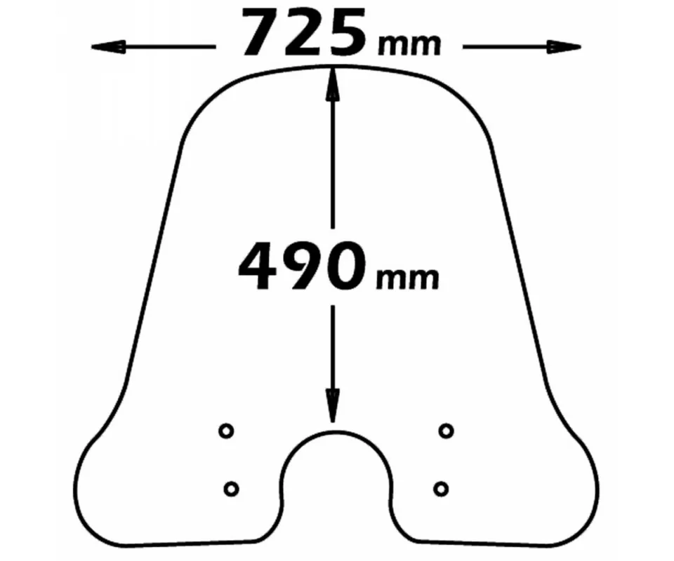 Parabrezza Isotta Classic 490x725x3 Per Piaggio Vespa Lx 50Modelli dal 2005 al 2014 CLS300-FC-A/727 Ultime Pezzi