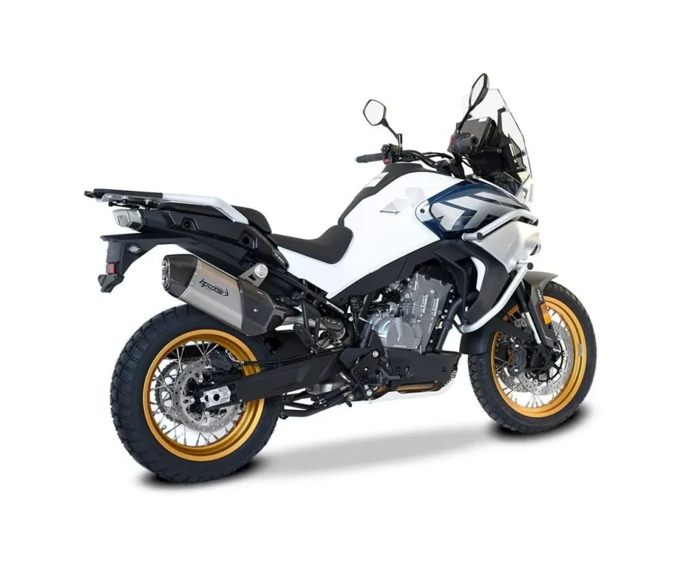 Popolare Terminale di Scarico Hp Corse SPS carbon short satin per CF MOTO 800 MT SPORTModelli dal 2023 al 2024 CF800SPSSS-AB