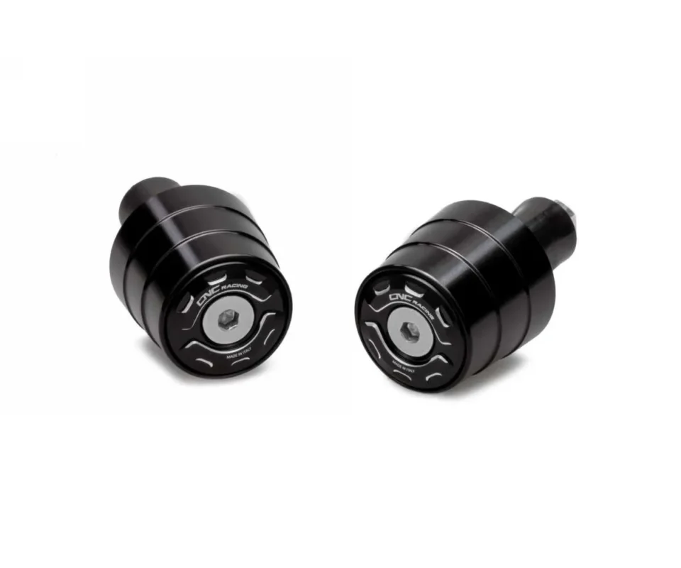 Contrappesi Manubrio Gear Bicolore Cnc Racing Nero/argento MOTO GUZZI V85/TTModelli dal 2019 al 2026 CM238BS Promozione