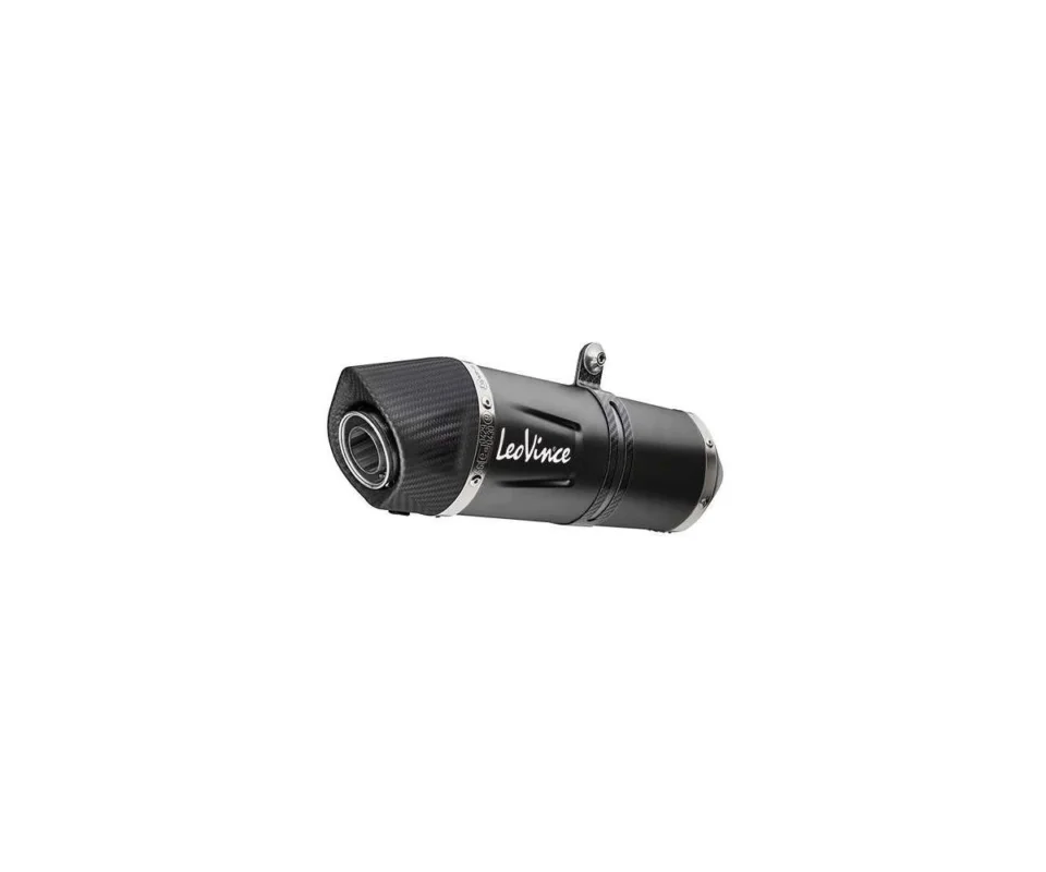Terminale di Scarico Leovince Omologato Acciaio Inox LV ONE EVO BLACK MOTO GUZZI V85 TTModelli: 2024 14454EB Direttamente Dal Produttore