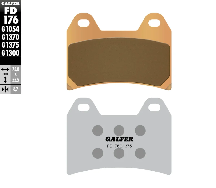 Popolare Galfer Pastiglie Freno Anteriore CF MOTO 800 MT TOURINGModelli dal 2023 al 2026 Fd176 FD176G1375